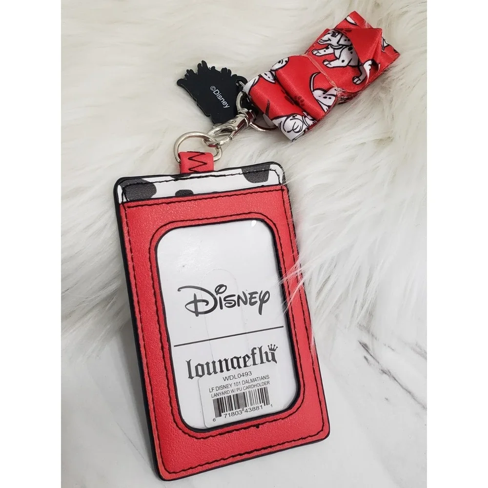 Loungefly Disney 101 Dalmatians Dogs Storybook Cardholder Lanyard Luggage Tag - Picture 4 of 4